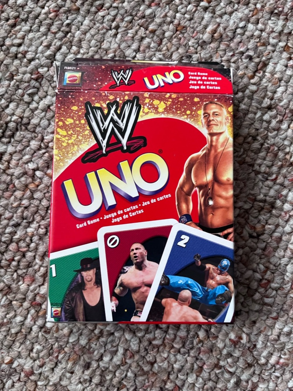WWE WRESTLING UNO CARD GAME MATTEL RARE 2010